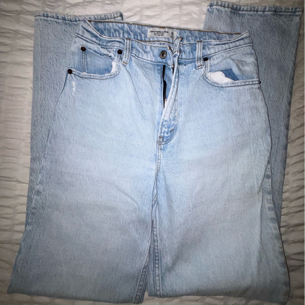 Abercrombie & Fitch Light Blue women Jeans